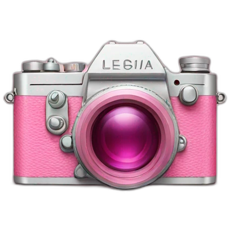 pink Leica camera emoji
