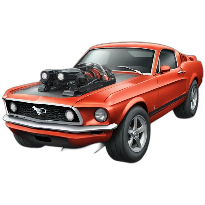Mustang monster car emoji