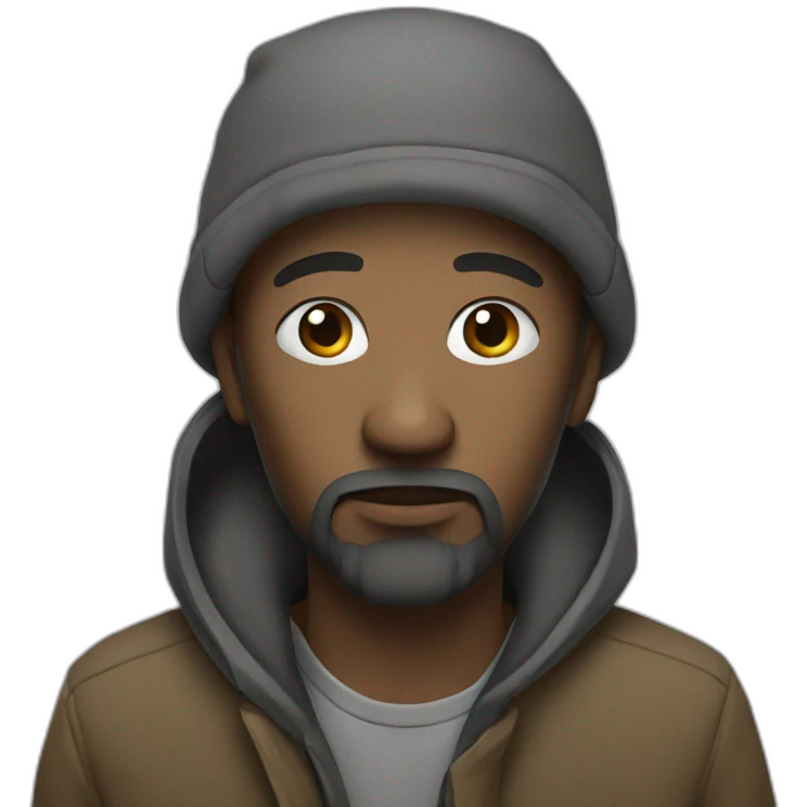 a homeless emoji