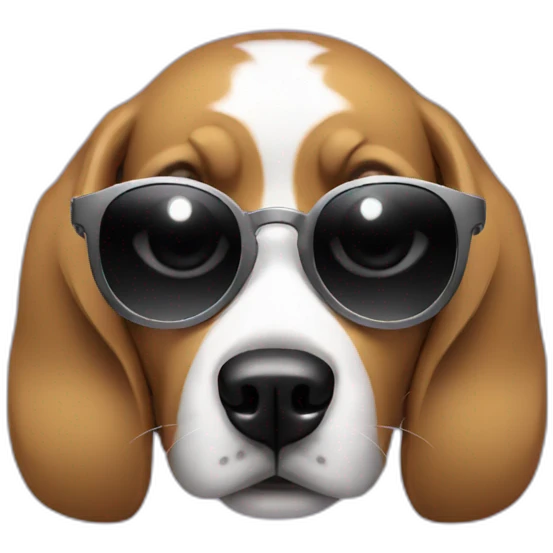 DJ dog emoji