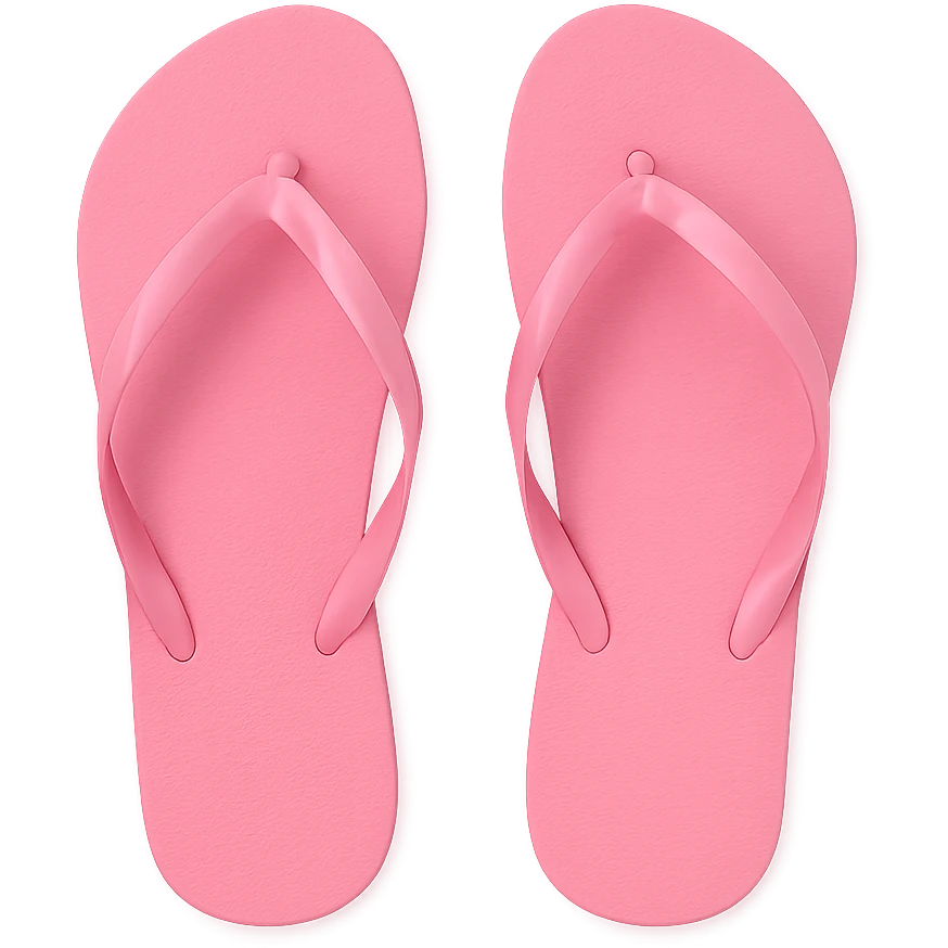 pink flip flops emoji