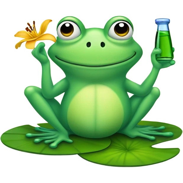 Drunk frog emoji
