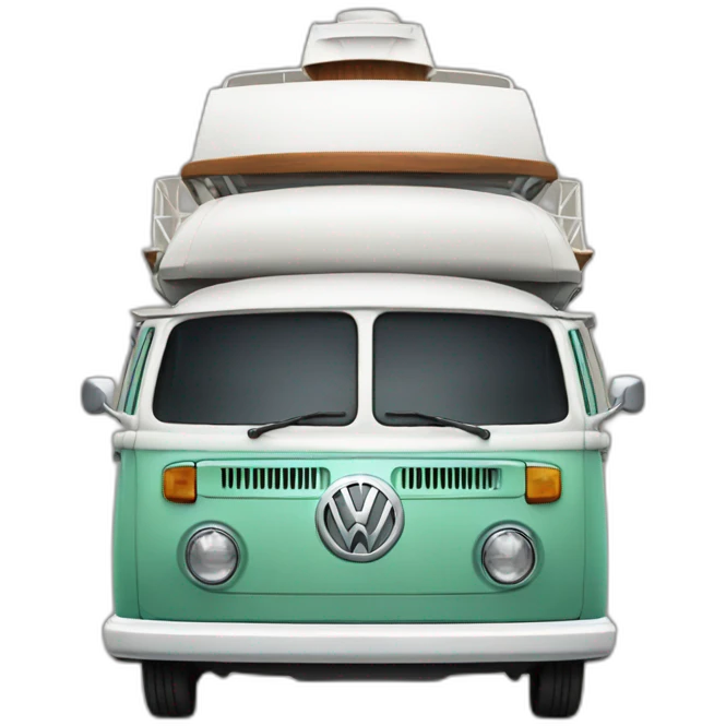 Vw camper ship emoji