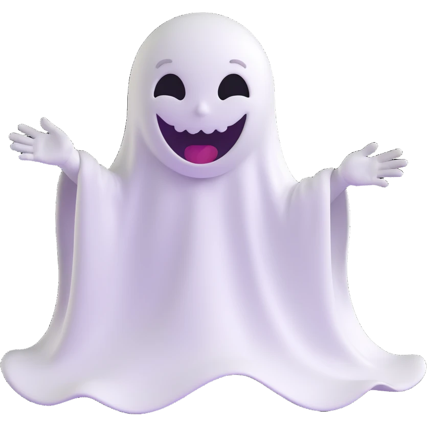 girl ghost laughing menacingly emoji