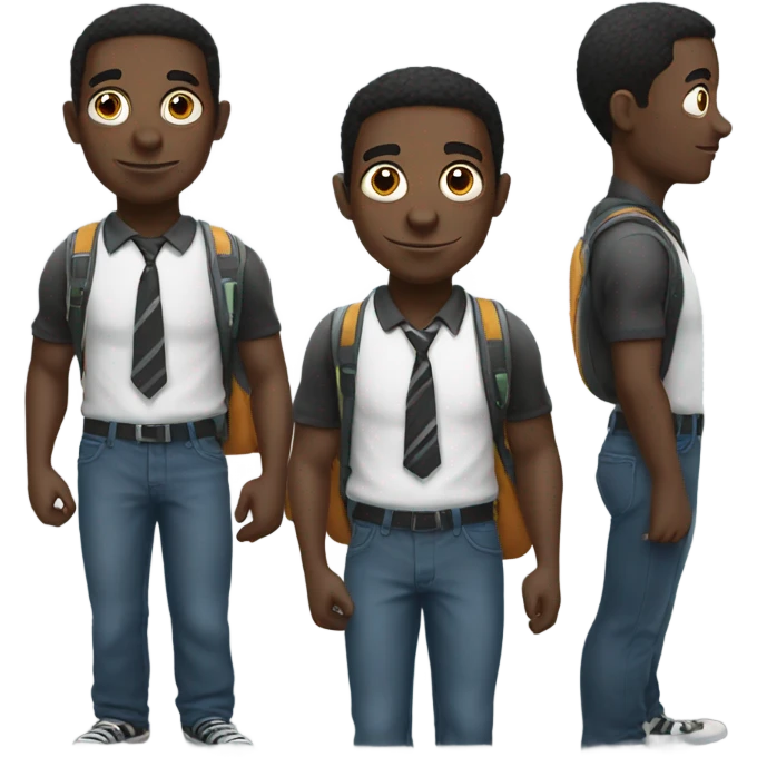 black spiderman go to school  emoji