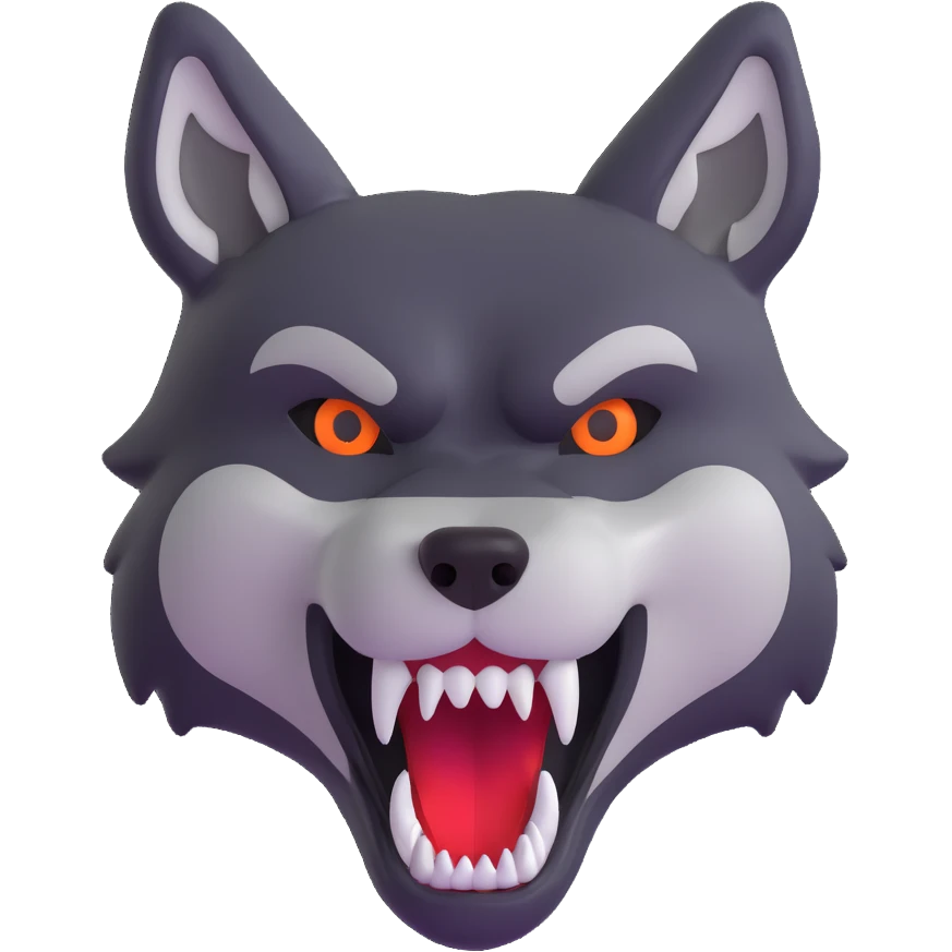 wolf teeth emoji