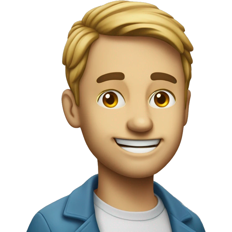Un'emoji sorridente con una lacrima che gli scende dall'occhio destr emoji