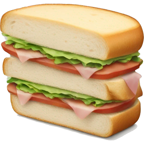 a sandwich with no bread emoji