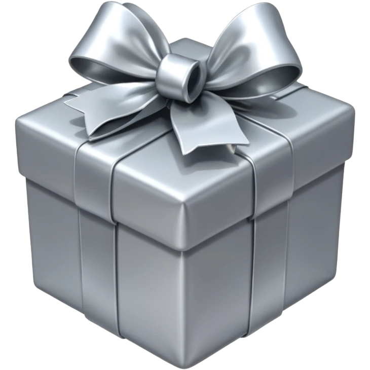 silver present with silver bow emoji