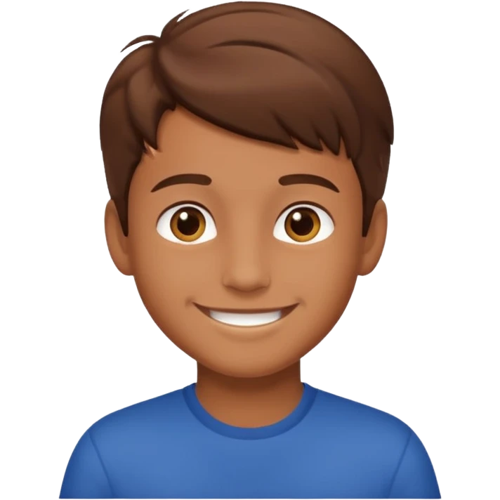 portrait of a confident boy emoji