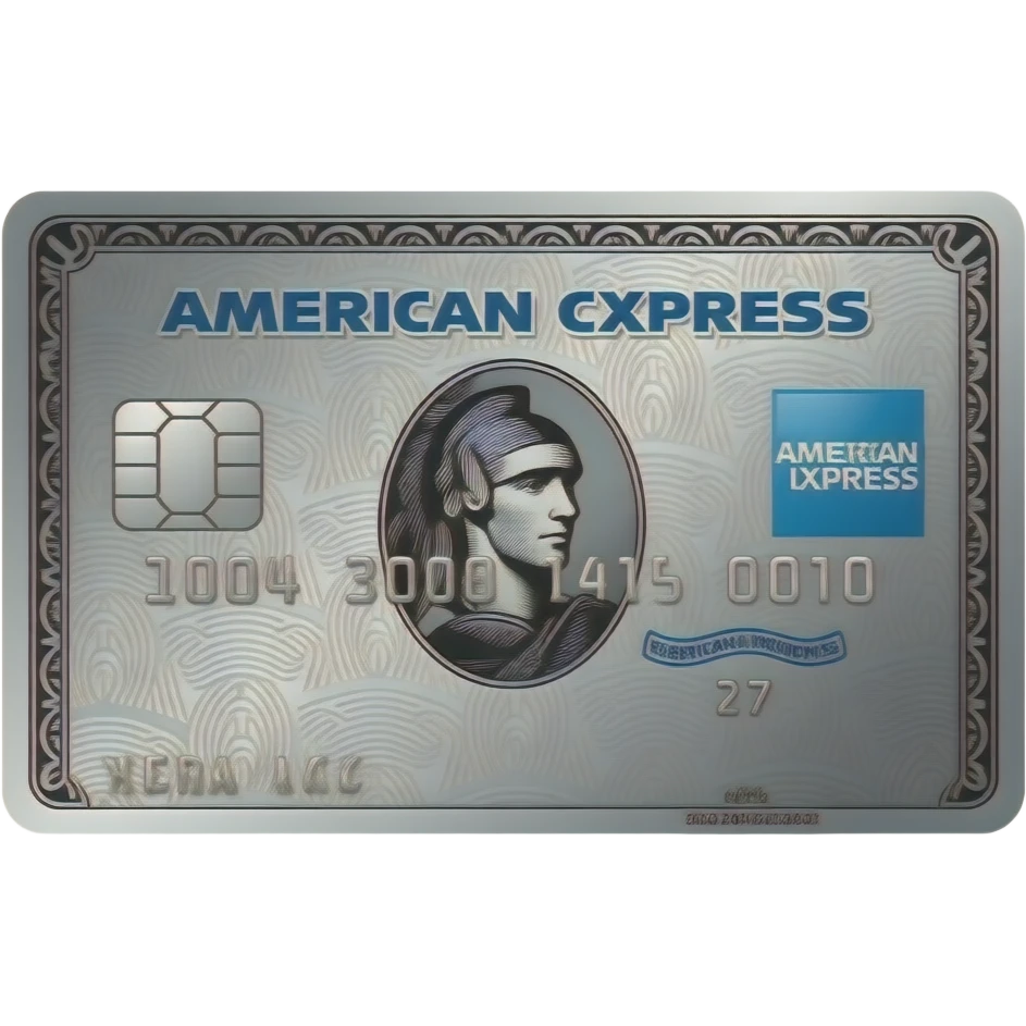 hazme una tarjeta de credito american express plateada emoji