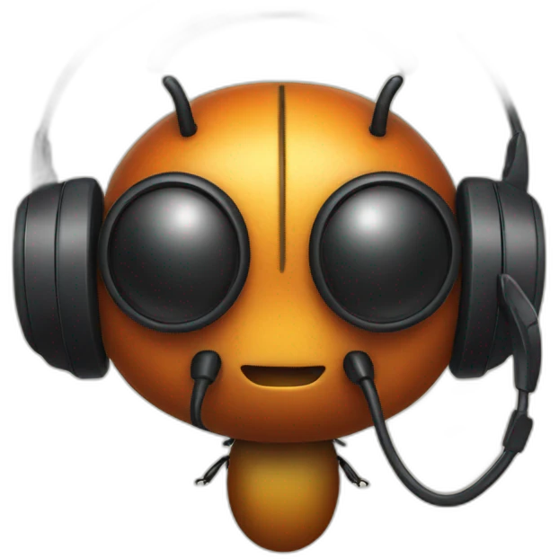 beetle with headphones emoji