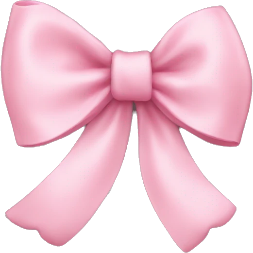 Baby pink bow emoji