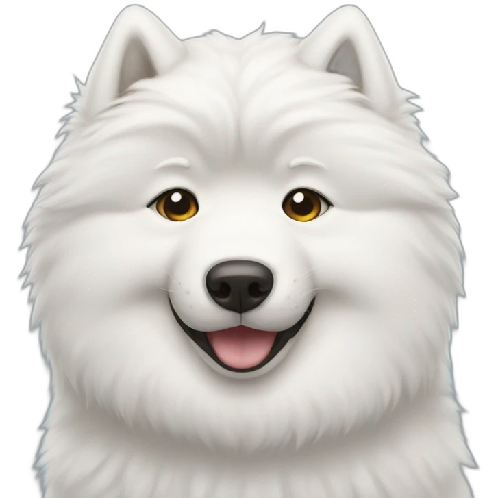 Crying samoyed emoji