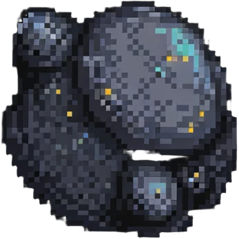 pixel art space asteroid emoji