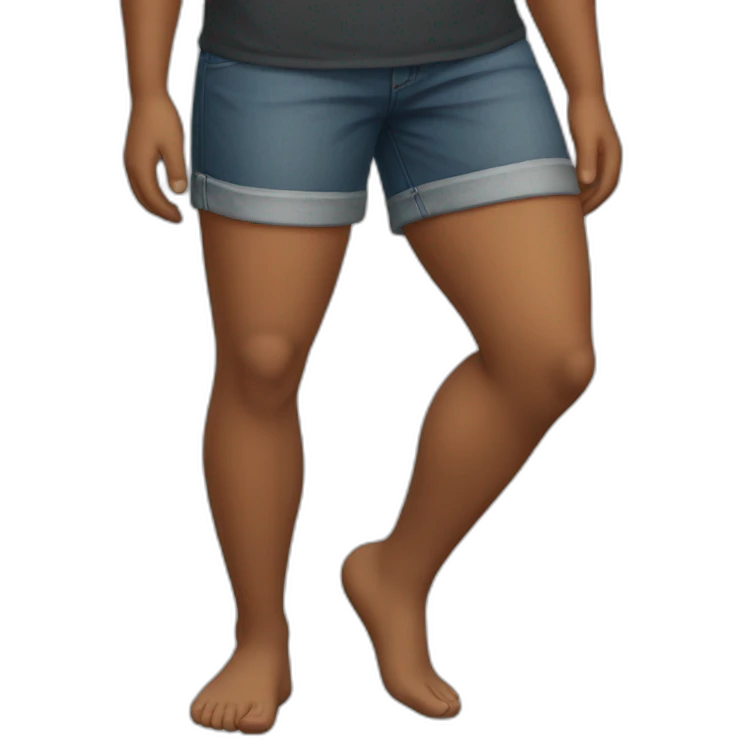 Thick leg emoji