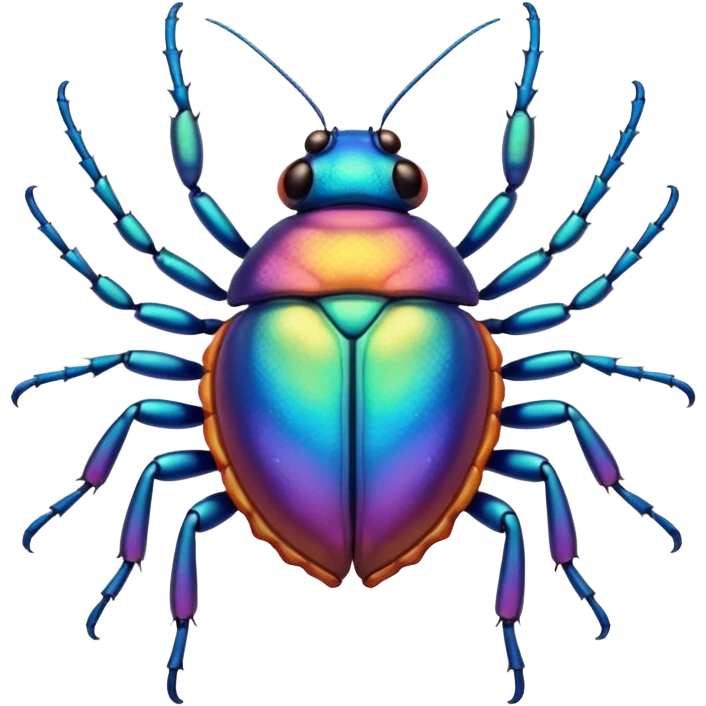 a smiling bug emoji