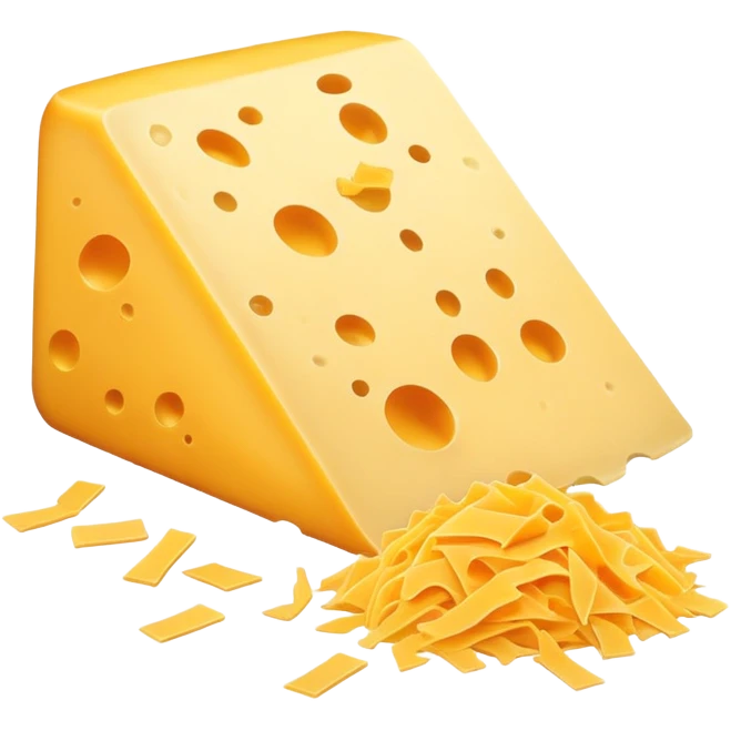 Shredded cheese emoji