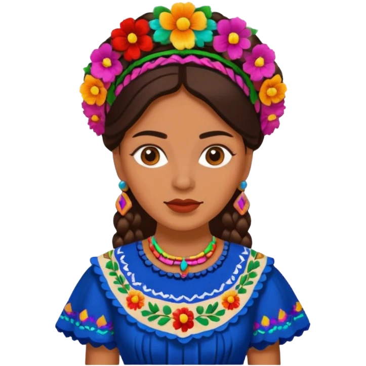 1800's mexican female emoji