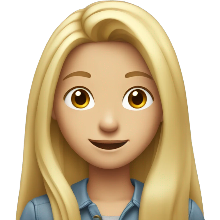 Blond girl emoji