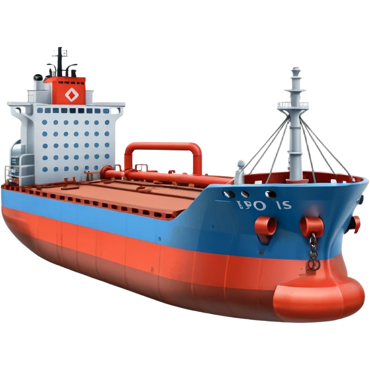 Seaport with a tanker in PNG format emoji