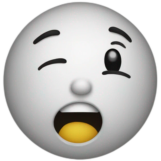 An emoticon who cries of happiness emoji