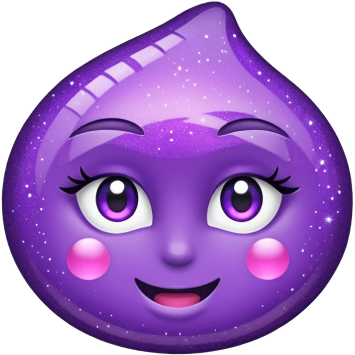 flecha para direita com glitter e roxa emoji