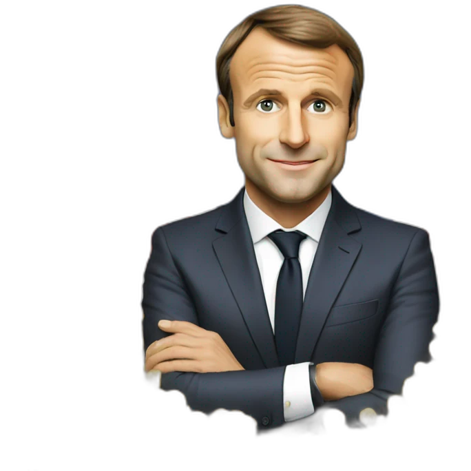 Chat sur Emmanuel Macron emoji