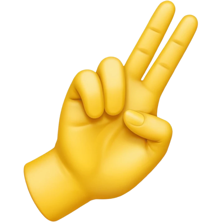 yellow emoji ios style hand making an 'L' of loser shape emoji