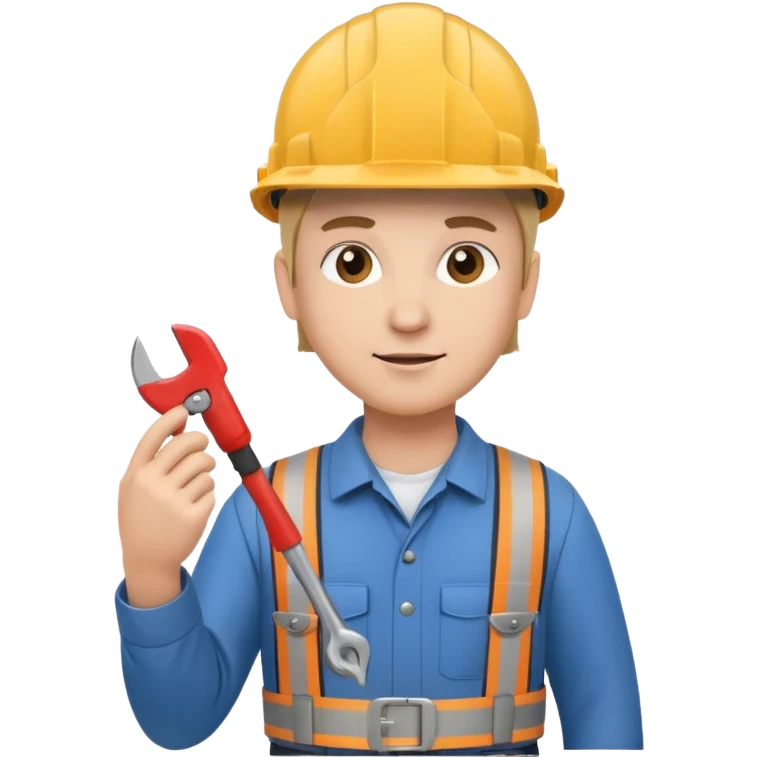engineer, looking sideways wearing a hard hat  emoji