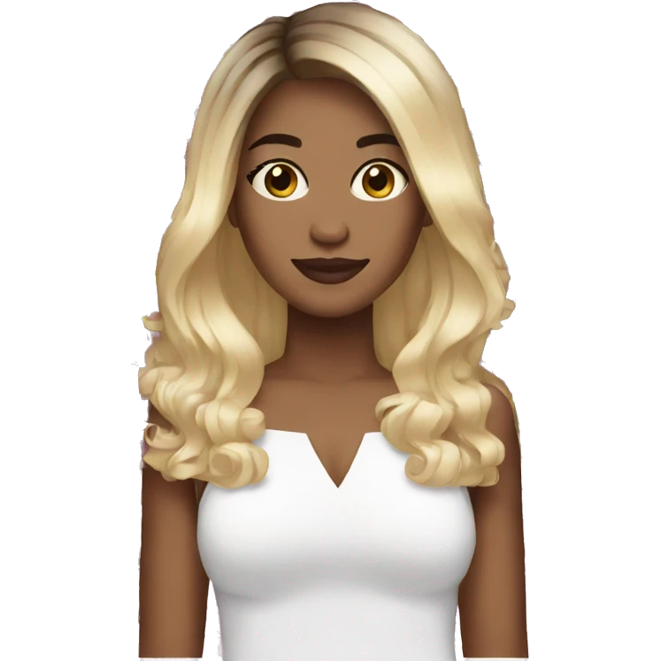 ombré hair woman white emoji
