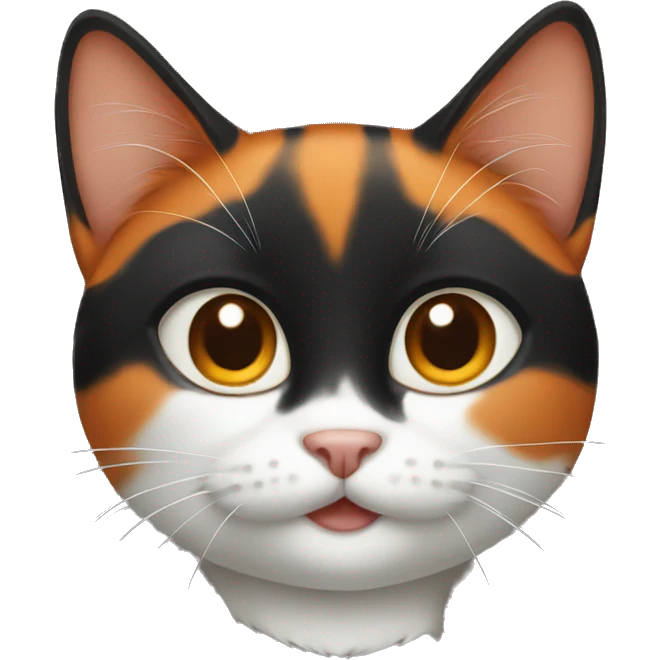 Black and Orange Cat emoji