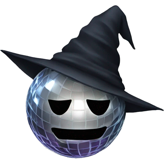 Witch disco ball emoji