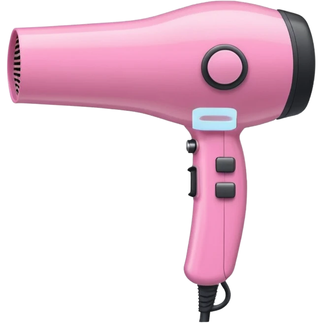 light pink hair dryer emoji