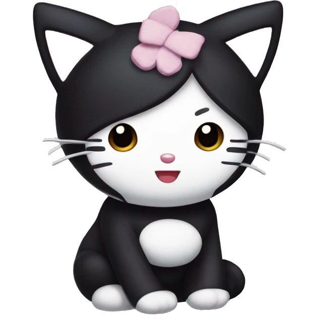 Kuromi hello kitty  emoji