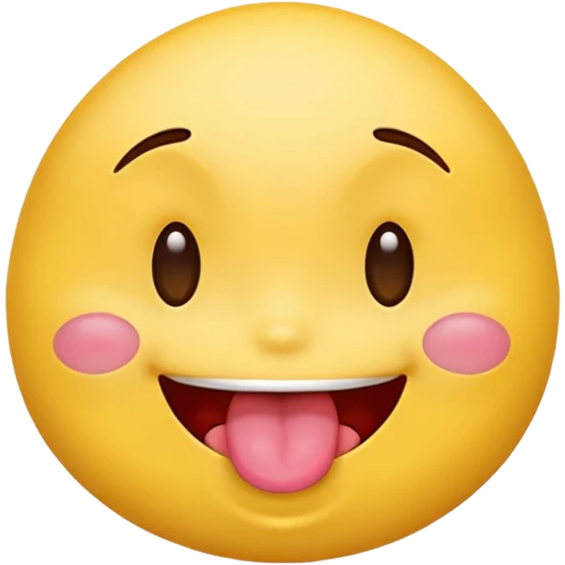 naughty looking emoji, winking face, tongue out, playful emoji