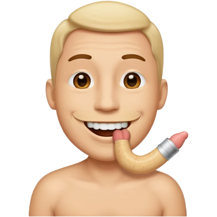 Penis in mouth emoji