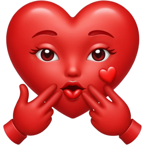Heart blowing kisses emoji