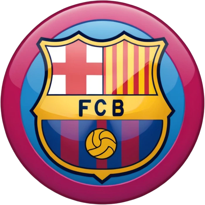 FC Barcelona logo emoji