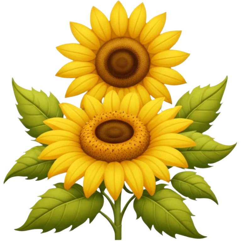 Girasol y avejita emoji