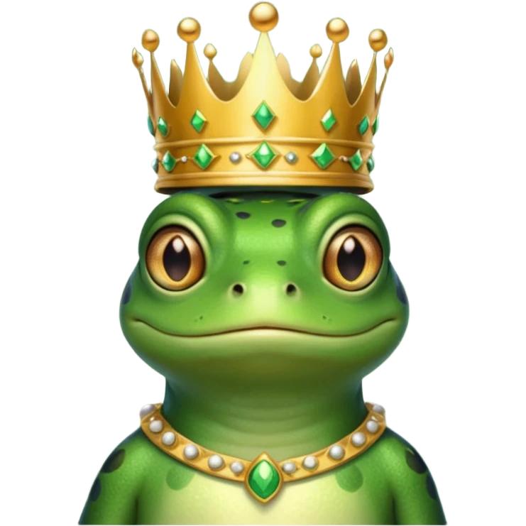 frog in royal outfit emoji