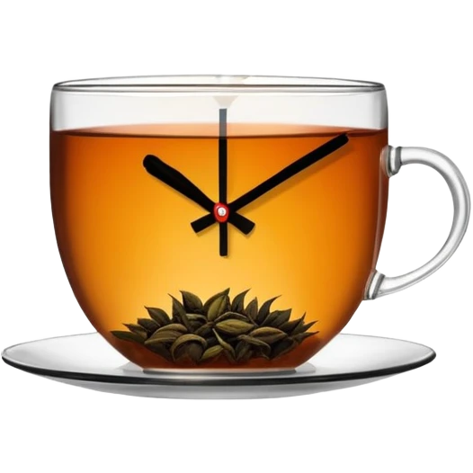 Tea mixed ng a clock  emoji