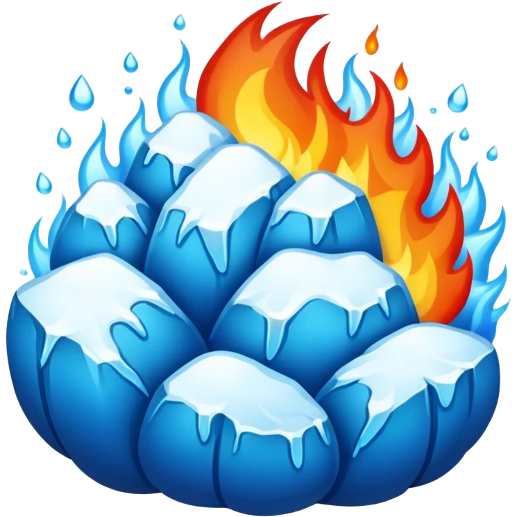 hot and cold contrast emoji