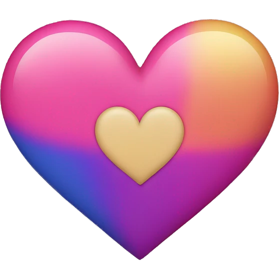 Bisexual heart emoji