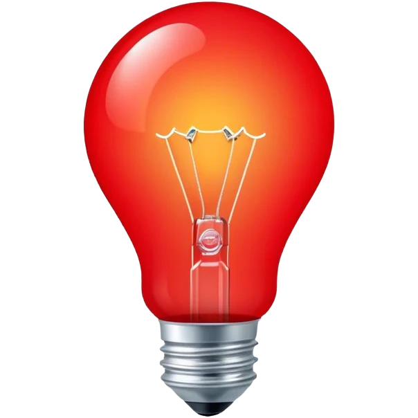 red light bulb emoji