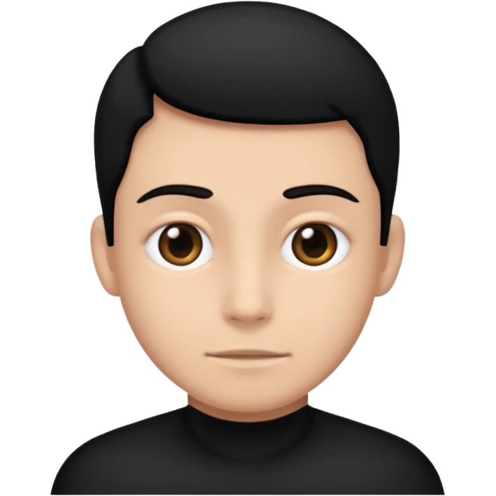 Make him pitch black emoji