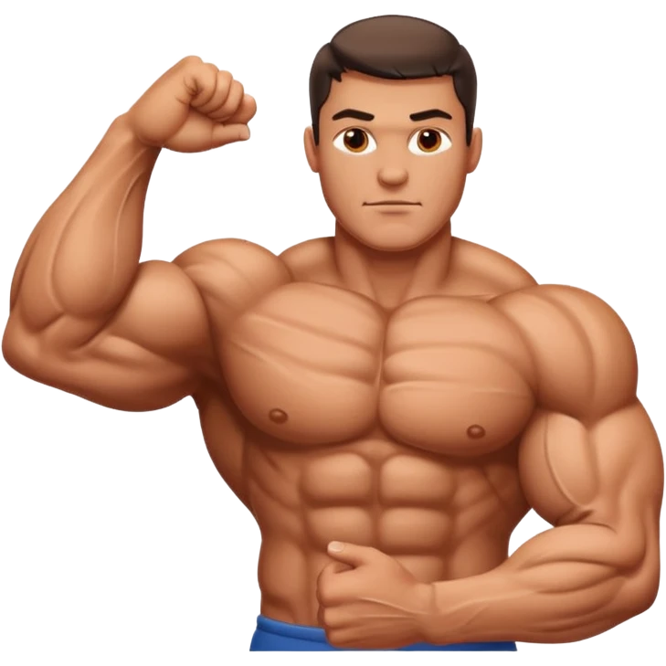 big muscular man arm emoji