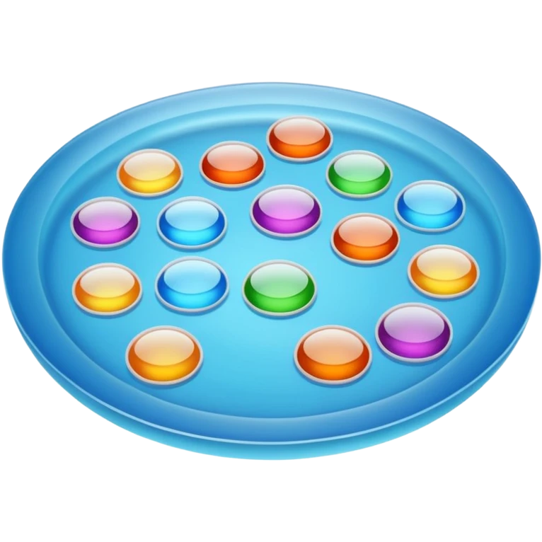 Agar lab plate viewed at an angle emoji