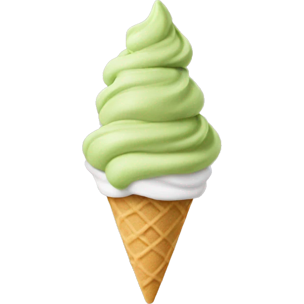 pistachio soft serve emoji