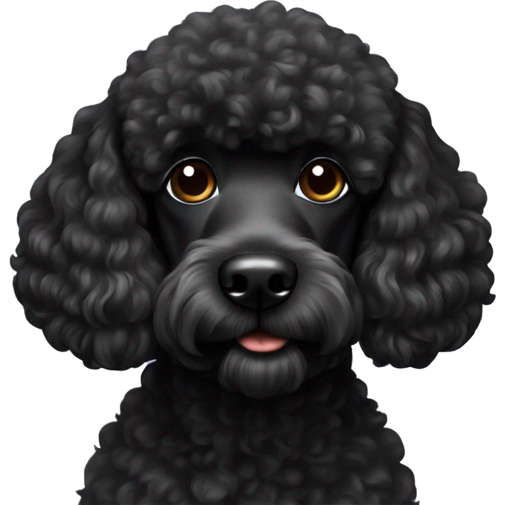 black poodle  emoji